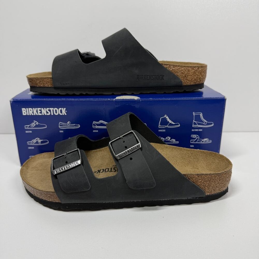 NIB • Birkenstock Arizona Waxy Leather Size: 41 L10/M8- Normal Width